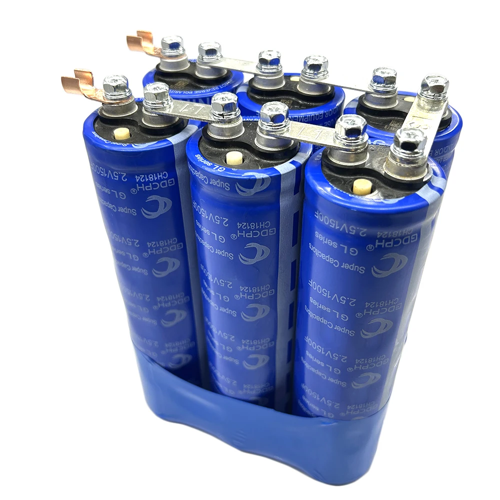 Automotive Rectifier Module GDCPH 15V250F 6Pcs Connection Bank 2.5V1500F Automotive Rectifier Module Large Capacity Improve Power Energy Backup Power Supply
