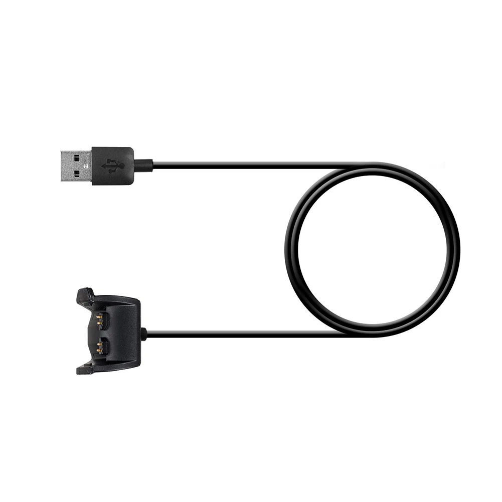 1M USB Fast Charging Cable Bracelet Charger Dock Base For Garmin Vivosmart HR HR+ Approach X40 Durable Smart Watch Accessories
