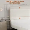 Queen Bed Frames with Adjustable Headboard,Full Size Bed Frame No Box Spring Needed/Wood Slats Support/Easy Assembly, Bed Frames 2