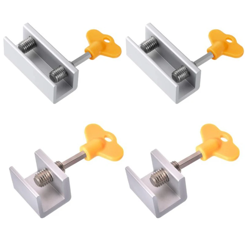 

Aluminum Window Stopper Lock Door Frame Security Locks Adjustable Sliding Window Locks with Key Patio Door Lock