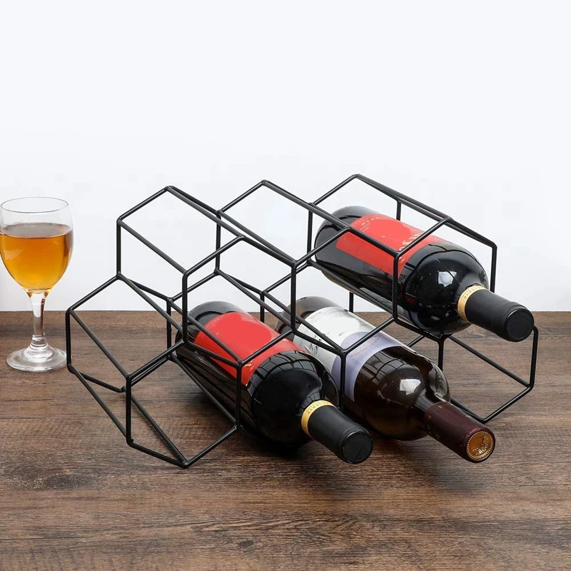 Wine Racks Countertop Wine Rack, Bottle Holder, Small Rack Freestanding Floor, Holders Stands