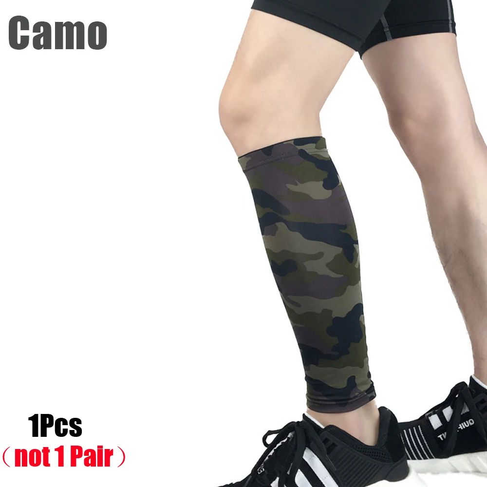 Camouflage Calf Sleeves With Compression For Fitness, Basketball