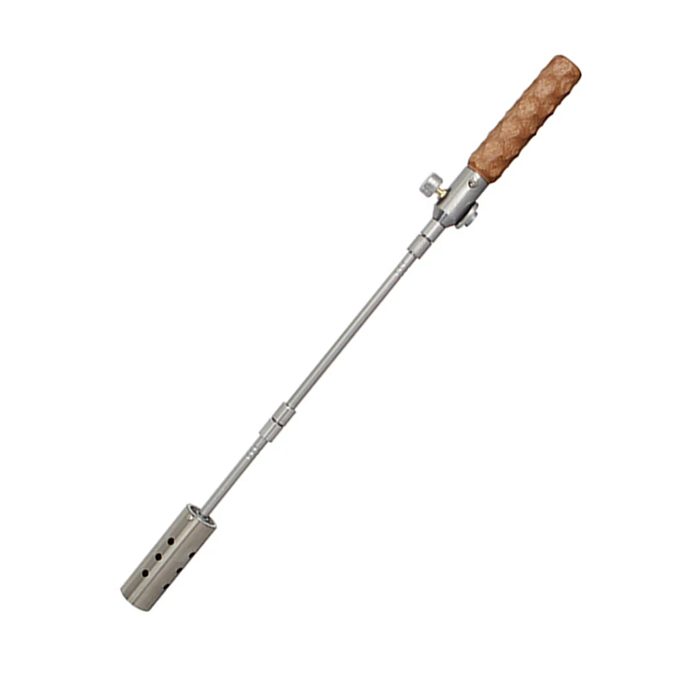 Burners Gases Torch Wooden Handle Detachable BBQ Spray Gun Lengthened Portable Adjustable Rotatable Handheld Outdoor Accessories
