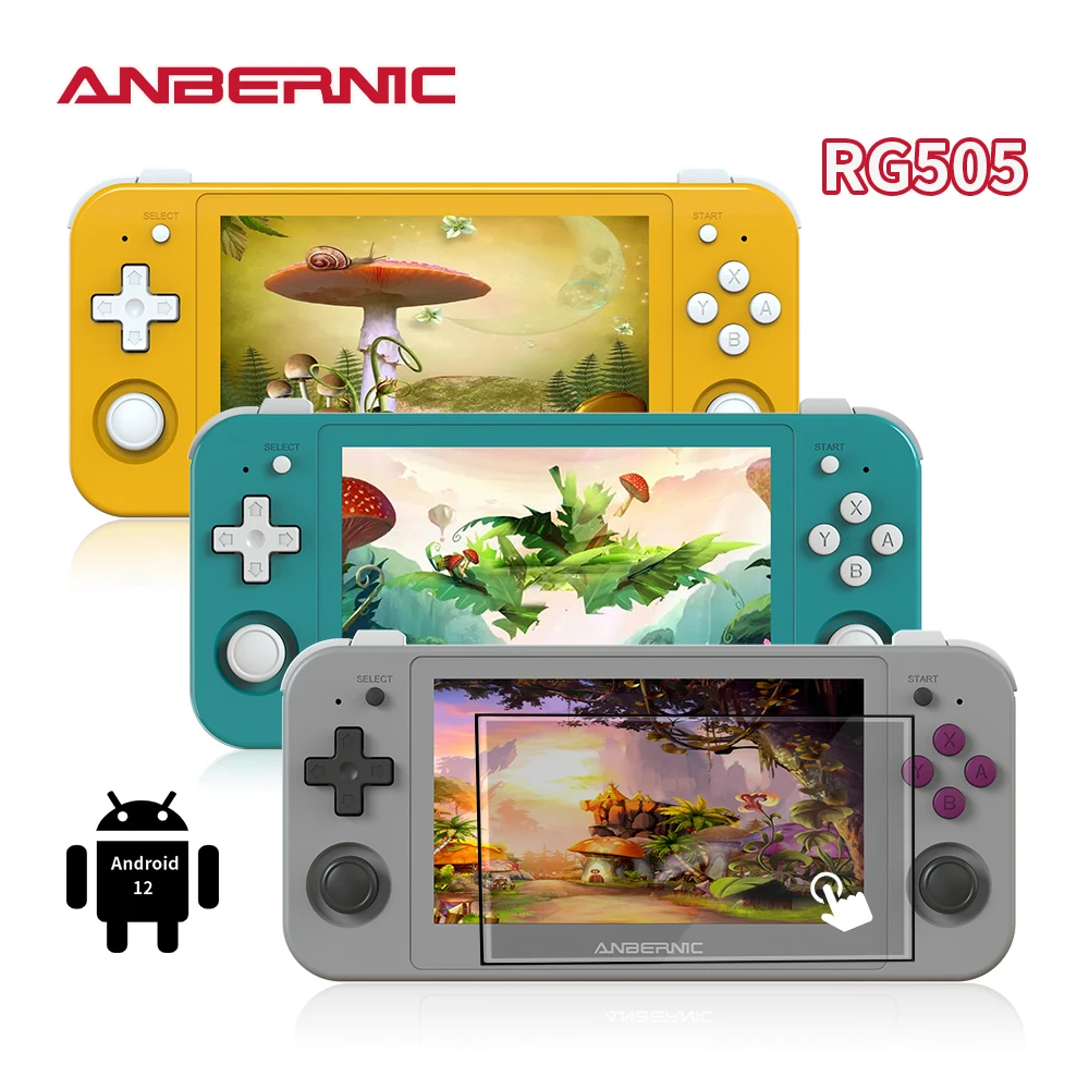 ANBERNIC RG505 Handheld Game Console 4.95 inch OLED Touch