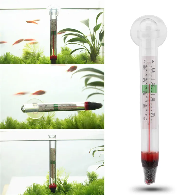

Aquarium fish tank thermometer glass water thermometer aquarium special measuring water temperature accurate