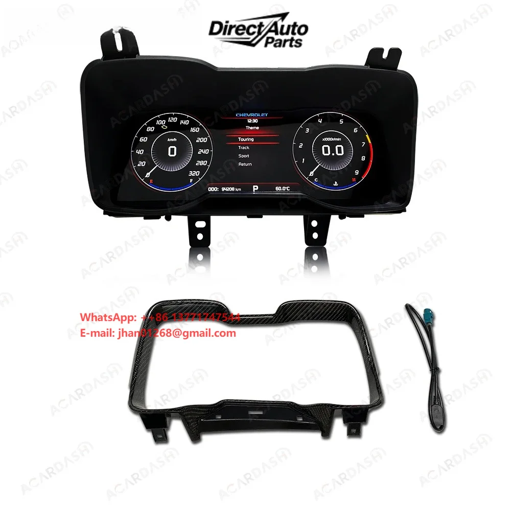 ACARDASH - Panel de Instrumentos Digital, Velocímetro Digital, Tablero Digital, Conexión Plug and Play con Pantalla Head-Up para Chevrolet Camaro de 5ª Generación 1