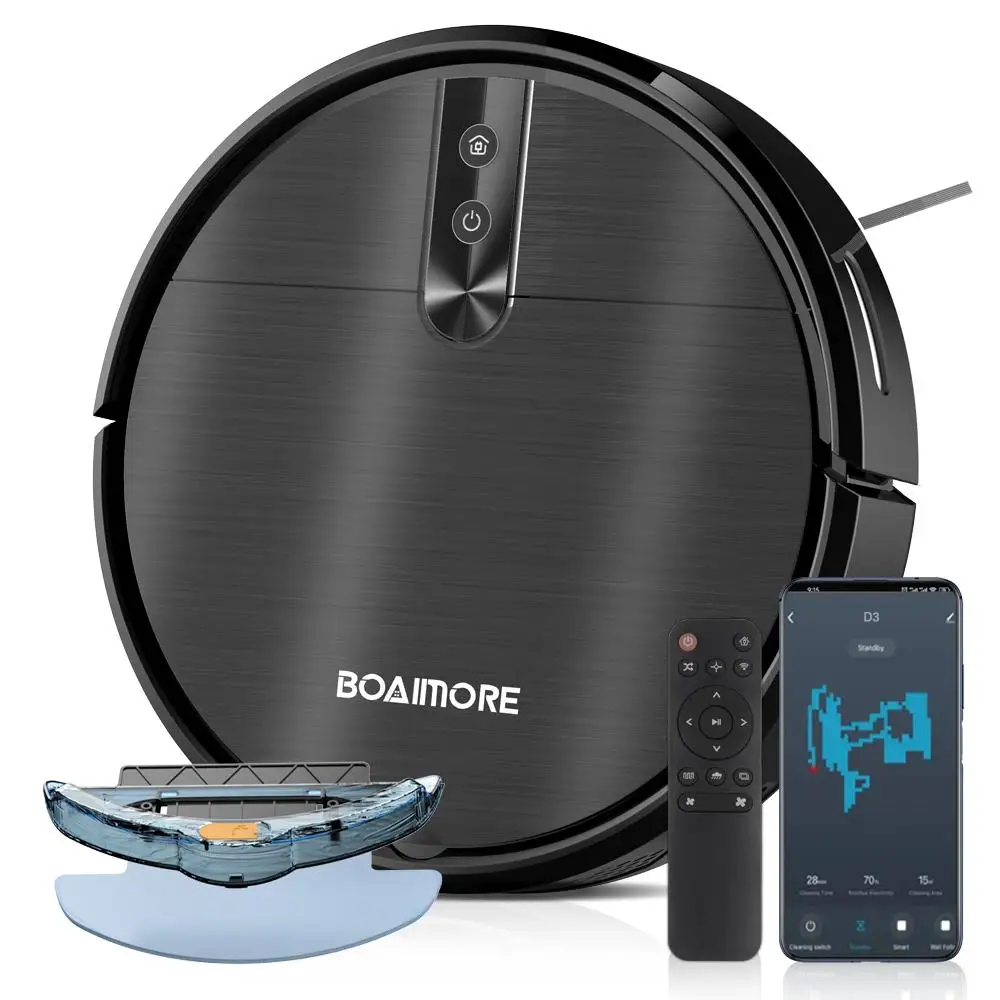 مكنسة كهربائية ذكية روبوت 3600PA مكنسة أرضية لاسلك...