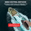 Double Battery Power 500M 2KG Load RC Fishing Bait Boat Dual Motor Fish FinderAutomatic Cruise/Route Correction RC Nesting Boat 2