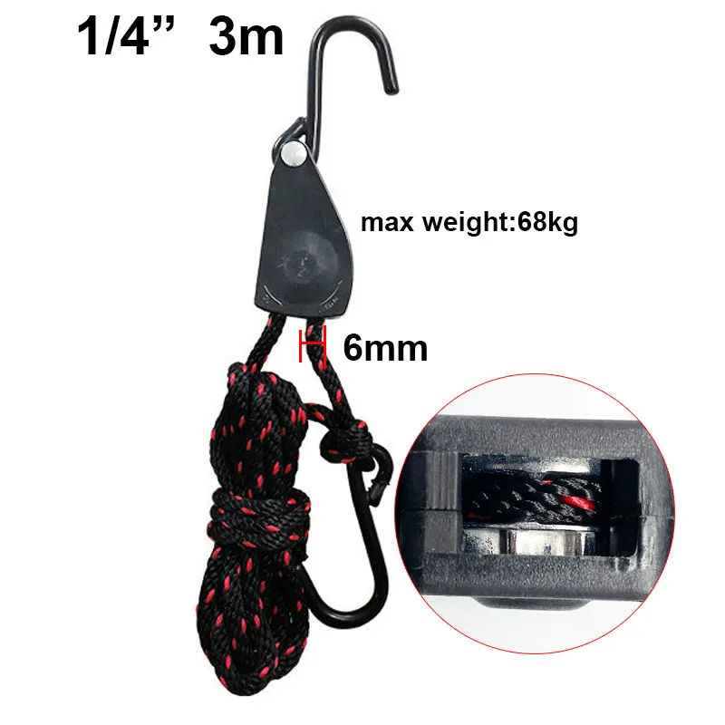 Adjustable Tent Rope Fastener and Pulley System for Camping and Outdoor Use