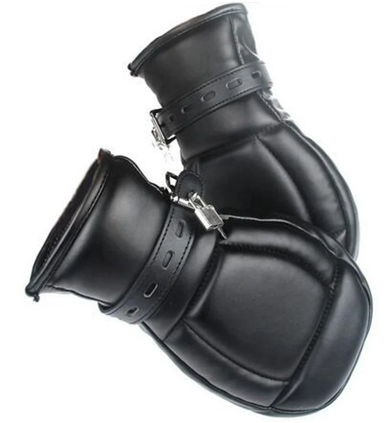 Sex Bondage Toys Handcuffs Mittens Boot Booties Leather Gloves Dog Paw Padded Fist Mitts Socks BDSM Bondage