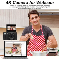 Compact Digital Photography Camera 4K 18X Digital Zoom Vintage Vlog Video Recorder YouTube 180° Flip Screen Selfile WiFi Web Cam - Image 3