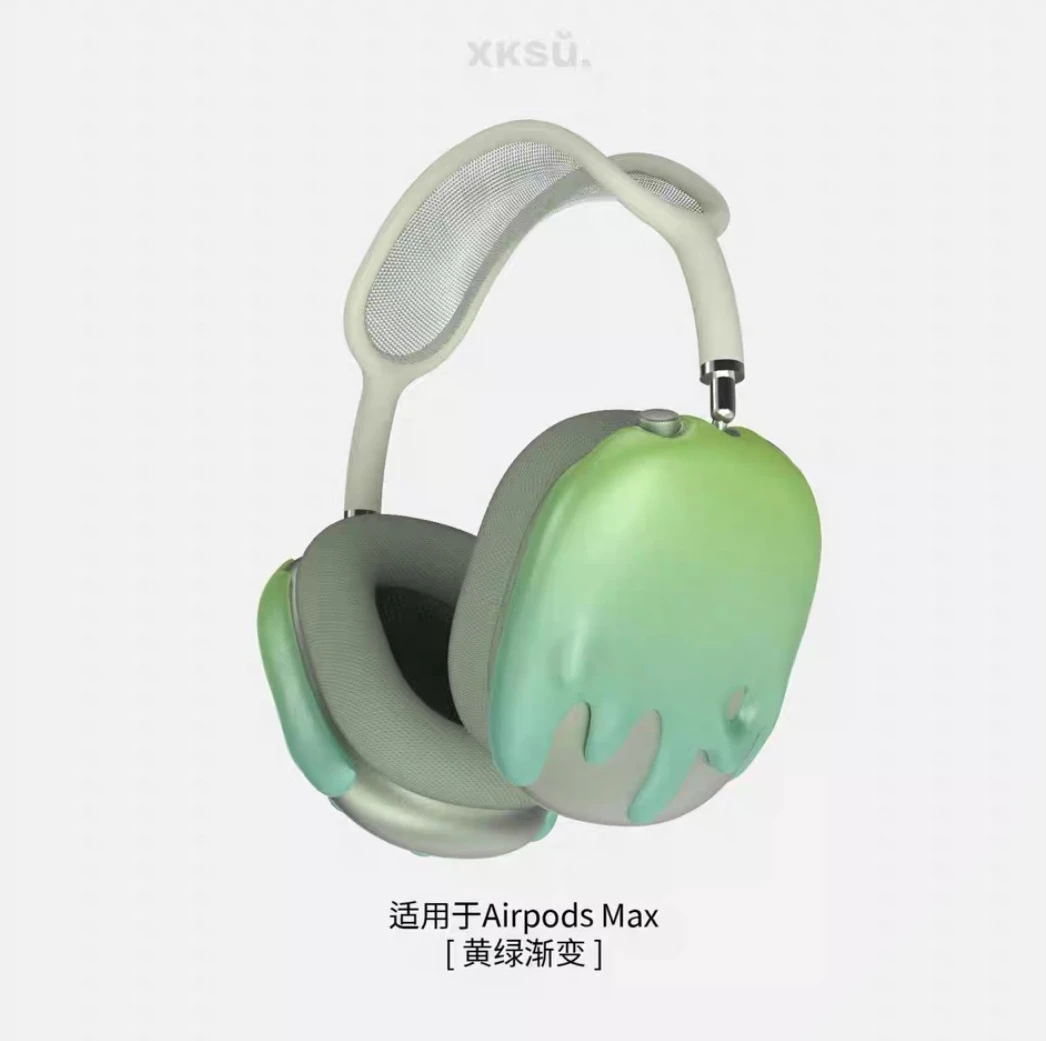 Airpods 用最大ケースカバーカスタムブラックウォータードロップ