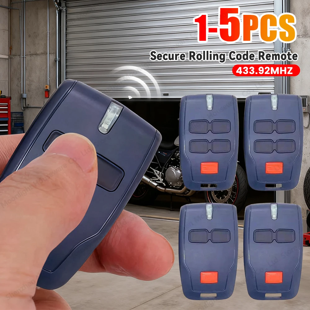 B RCB02 RCB04 MITTO 2 4 Remote Control 433MHz Rolling Code MITTO2 MITTO4 RCB 02 04 KLEIO Garage Door Gate Remote Control