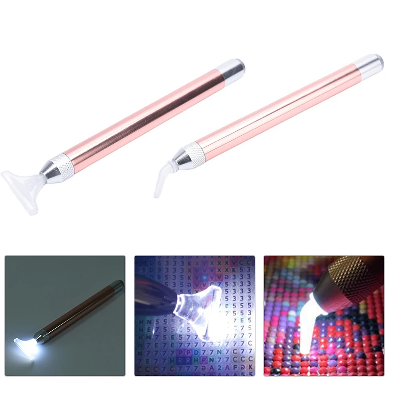 Diamond Painting Pen Tool Luminous Point Drill Magnifying Glass Lighting Sticker Drill