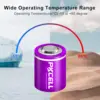PKCELL 80PCS 3.6V 1/2AA 1200mAh Lithium Thionyl Chloride (Li-SOCL2) Battery for Water Meter 6