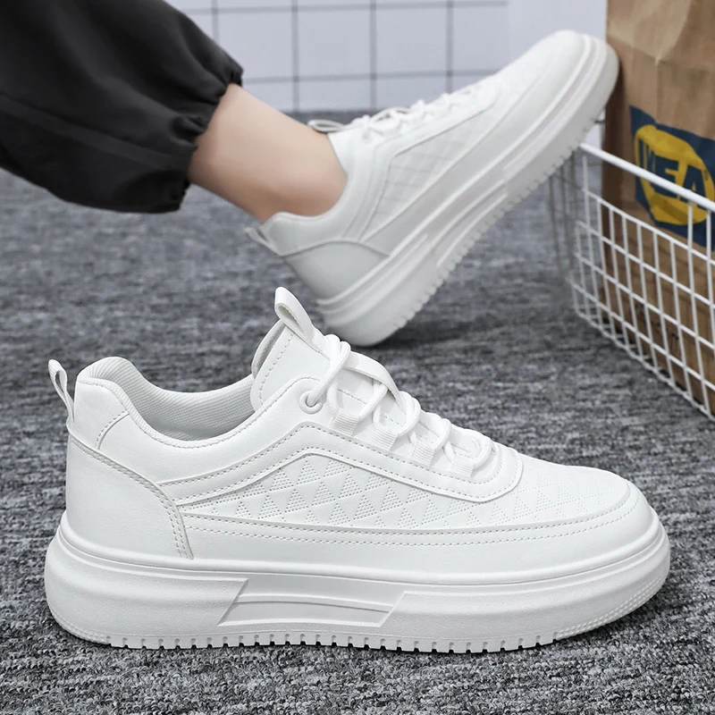 New Male Tennis Shoes Sneakers Men Comfortable Pu Gym Sport Shoes Outdoor Adult Breathable Footwear Running Brand Top