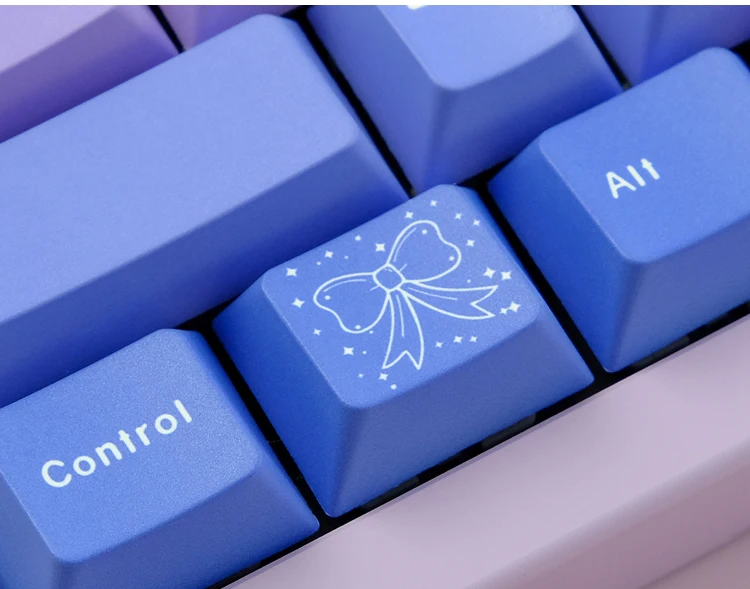Star Moon Gradient Keycaps Perfil Cereja Pbt Sublimação Dye Teclado Mecânico Interruptor mx Gk61 Gk61 Gk61 Gk61 Gk75 136 Chaves - Imagem 6