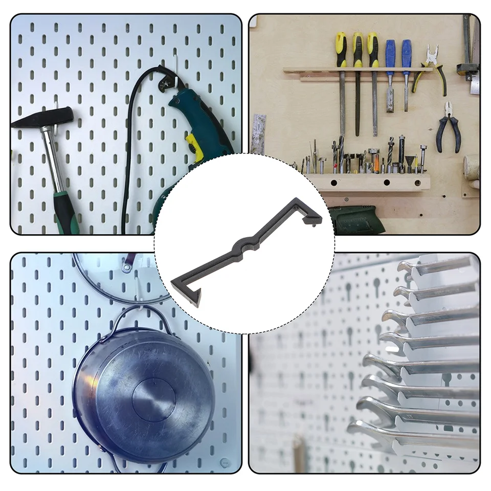 DIKACA 250 Pezzi Clip Fissaggio Ganci Pegboard In Plastica Nera - Foto 3