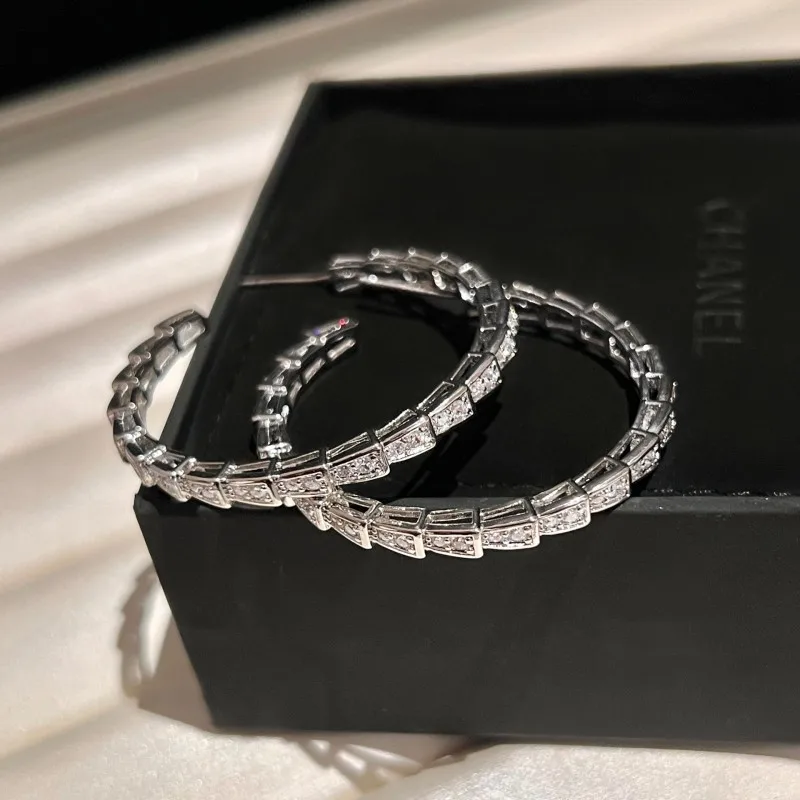 ZAKOL الفاخرة لامعة الزركون CC شكل كبير هوب أقراط...