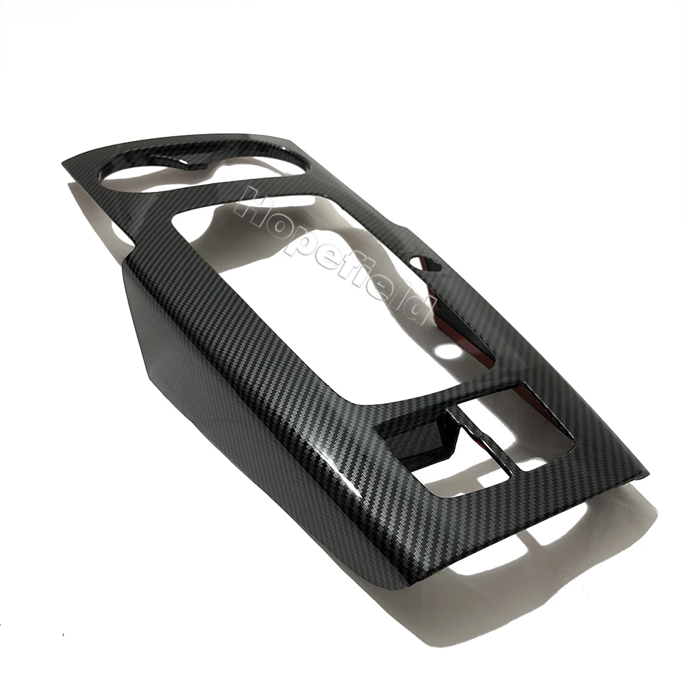 Carbon Fiber Center Console Car Gear Shift Panel Drink Holder Water Cup Frame Cover for Audi A3 8V S3 2014-2020 Accessories