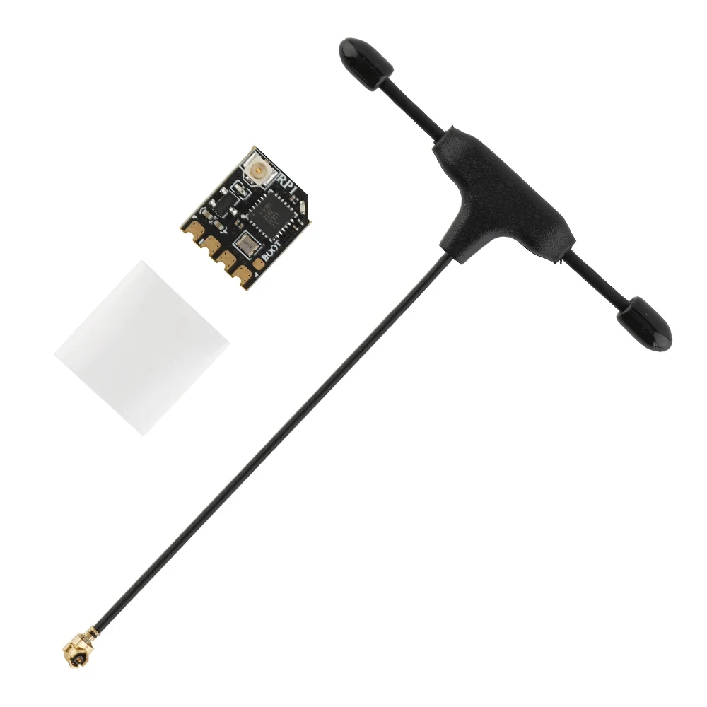 Module ELRS Ranger Nano 2.4GHz 1W 1000Hz - RadioMaster, installé sur une radio avec antenne déployée