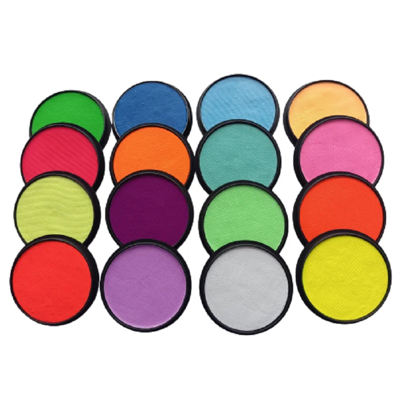 Professional Party Children Face Paint Kit Rainbow Cakes Single Color