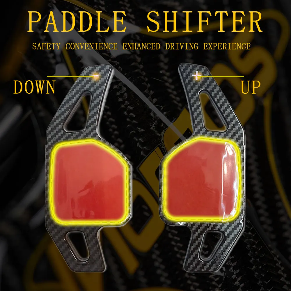 For Audi A3 A4L A5 A6L A7 A8 S5 S6 S7 S8 Q3 Q5 Q7 Paddle Shifter Carbon Fiber Car Steering Wheel Shift Paddle Extension Shifters
