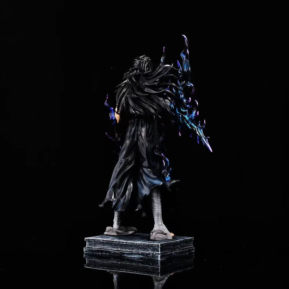 31-33cm Bleach Ichigo Figur Hohle Weiße Form mit Hörnern & Mugetsu-Form PVC Anime-Zubehör Desktop-Deko Sammlerstück Statue Fan-Geschenk – Detail 5