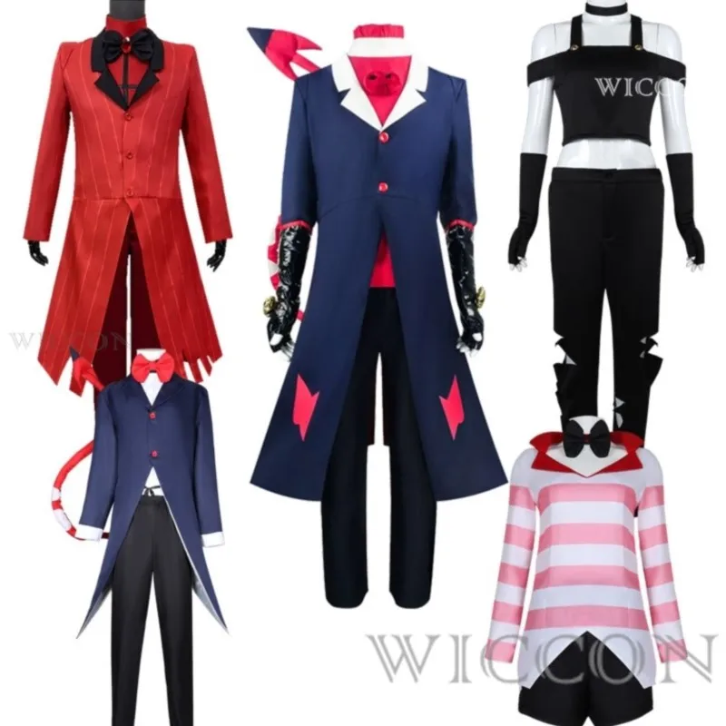 Anime Cosplay Hotel Alastor Hazbin Angel Dust Cosplay Costume Vaggie Charlie Morningstar Halloween Performance Suit