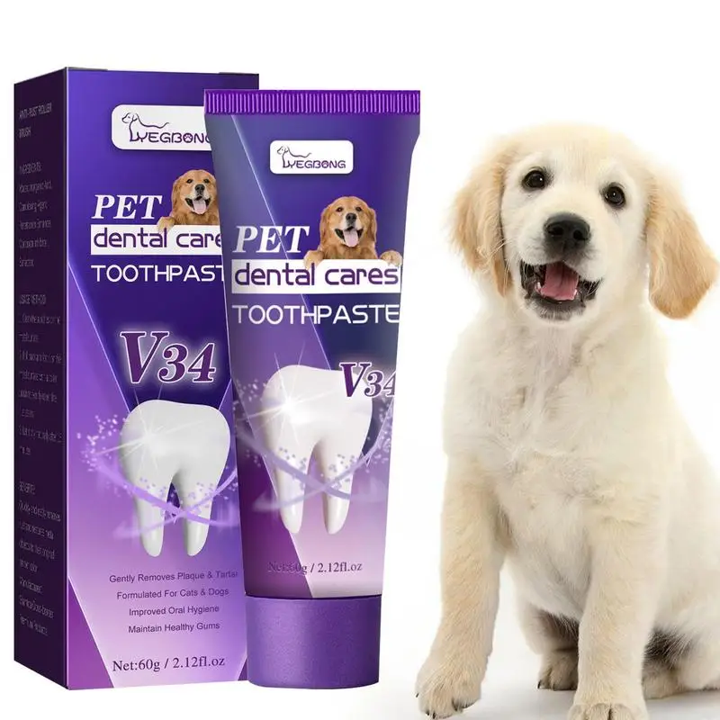 

Dog Toothpaste Pets Dogs Teeth Cleaning Agent Oral Care Teeths Stains Removing Paste Fresh Breath Effects Pet Tooth Whitening