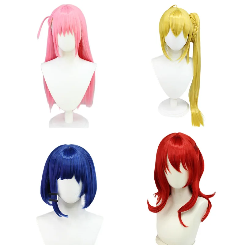 Bocchi the Rock Hitori Gotou Long Anime Costume Cosplay Wig +Hair