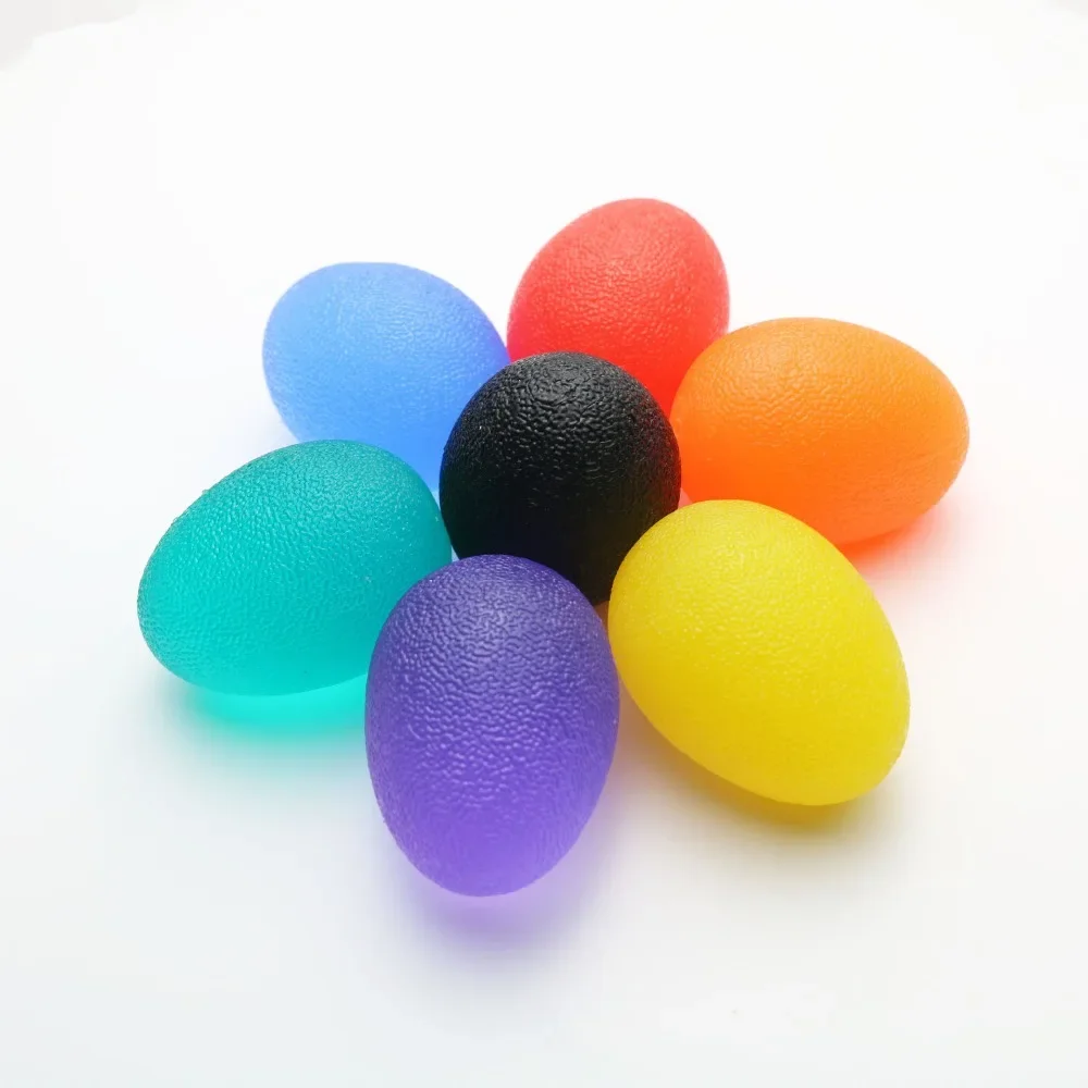 Description Picture 2 of itemSilicone Hand Grip Ball Egg Gym Fitness Finger Heavy Exerciser Strength Muscle Recovery Gripper Trainer Stress Reliever Squeezer