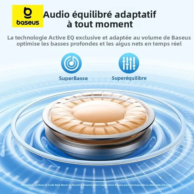 Écouteurs sans fil Baseus EP10 Pro ANC Bluetooth 6.0, écouteurs adaptatifs en temps réel 50 dB, 6 micros, haute résolution LDAC, IP55 4 Écouteurs sans fil Baseus EP10 Pro ANC Bluetooth 6.0, écouteurs adaptatifs en temps réel 50 dB, 6 micros, haute résolution LDAC, IP55 4