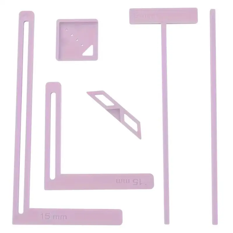 Set di 6 Strumenti per Scrapbooking per Principianti, Stencil per Rilegatura Fai-da-Te, Kit Artigianale Facile da Usare per Diari, Agende e Libri dei Ricordi - immagine 4