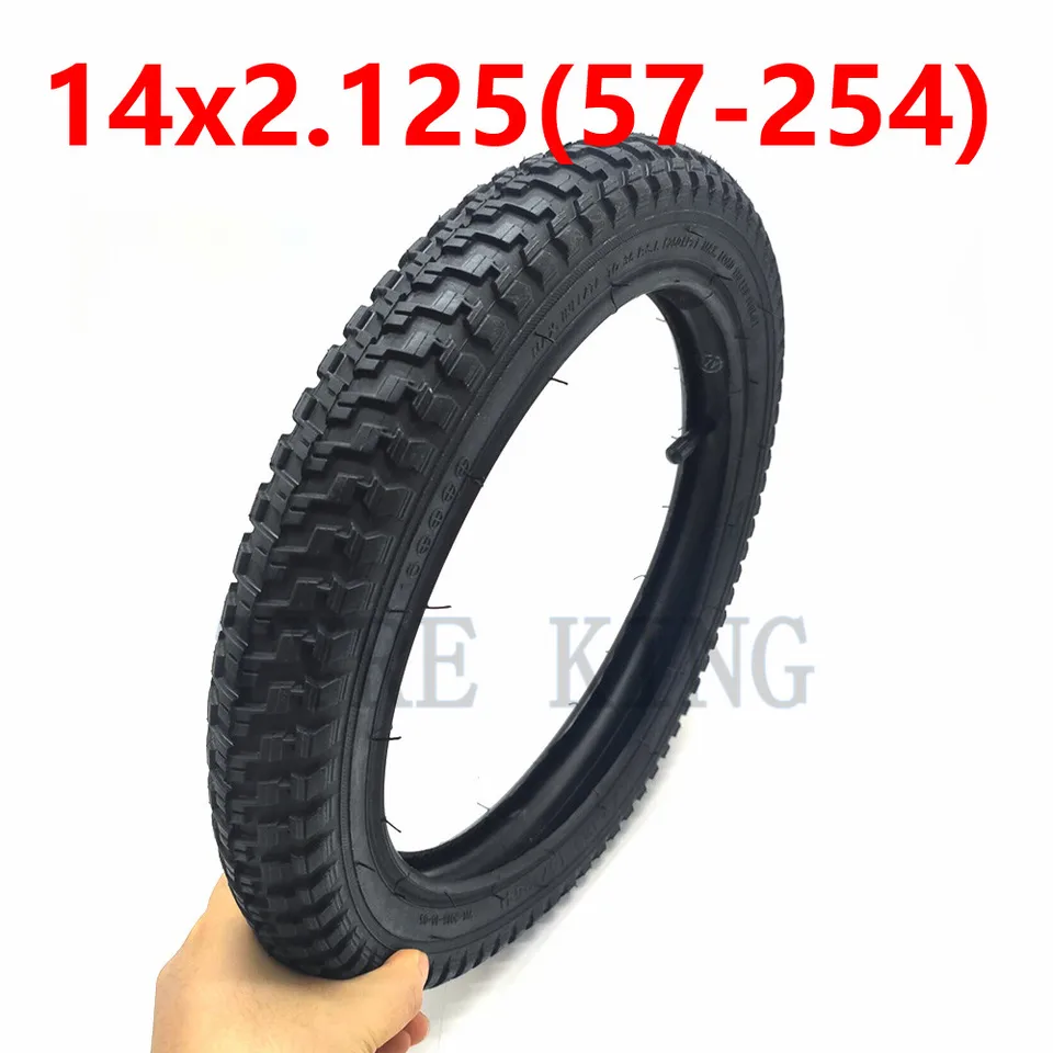 2 Pack 14x2.125 Ebike Tires – Puncture Resistant, Tubeless, For 14 Inch Electric Bikes & Scooters (44-55 PSI)