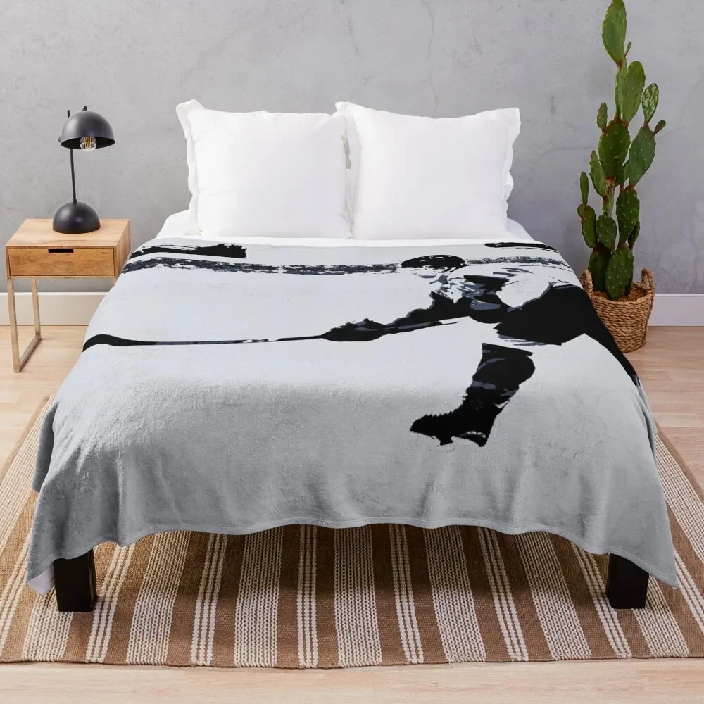 

Он стреляет, он показывает! -Плед для хоккея, винтажное одеяло, пушистое одеяло, пушистое одеяло для диванов