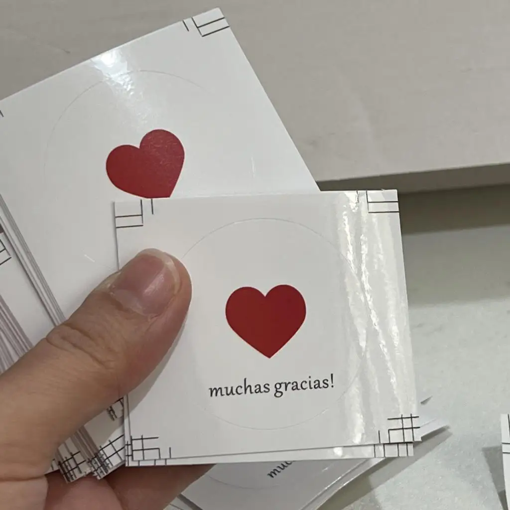 500pcs, adesivos para serem personalizados com o