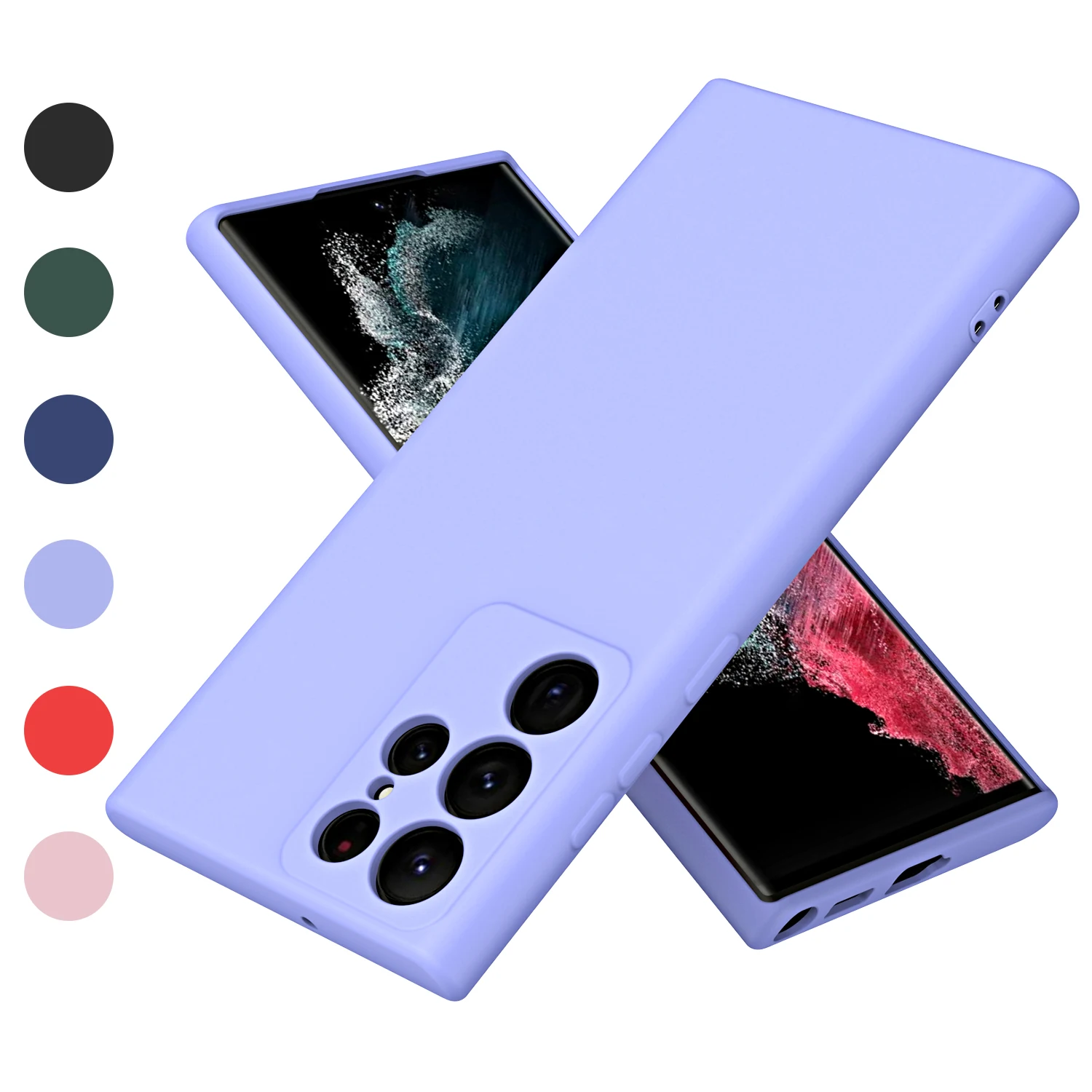 Enhanced Liquid Silicone Phone Case - Premium Protection and Style