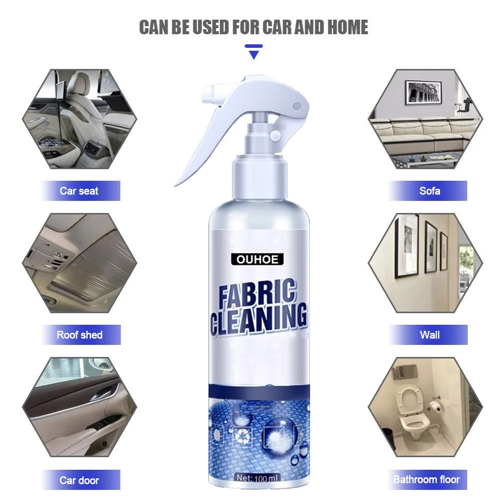 Car Interior Cleaning Agent Ceiling Cleaner Car Cleaning Tools Leather Flannel Woven Fabric Roof Dash Water-free Agent car cleaning agent