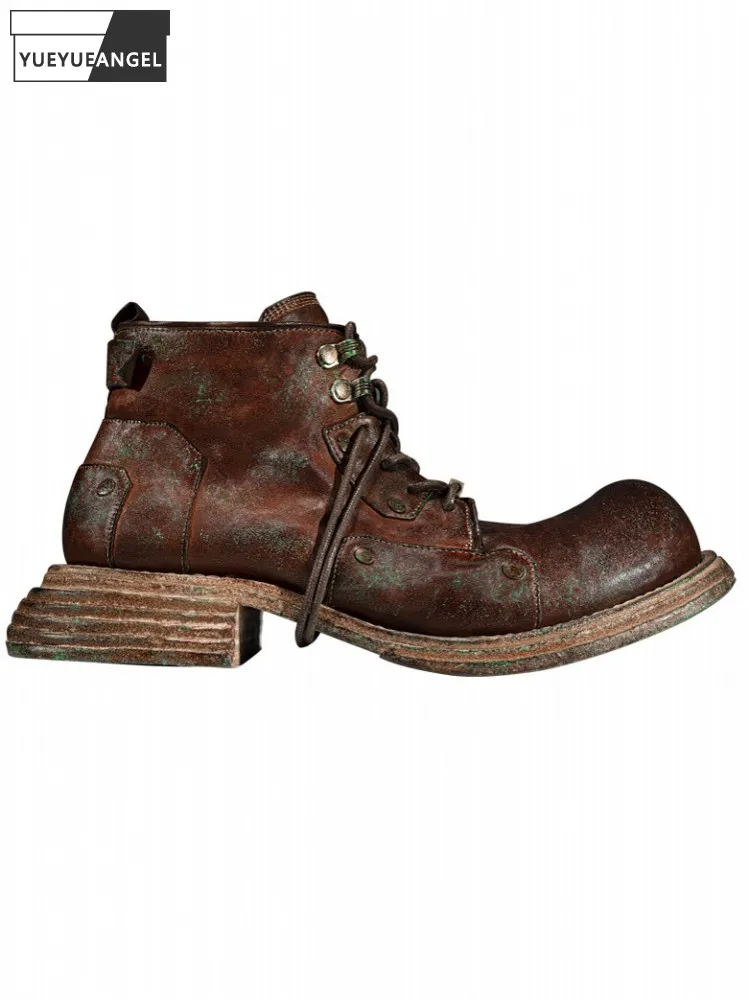 Handmade-Men-Genuine-Leather-Cargo-Boots-Military-Army-High-Quality ...