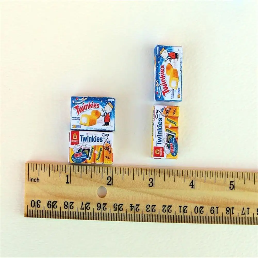 1/12 Scale Miniature Hostes,s Cakes Dollhouse Food Mini Cakes Mini Dollhouse Groceries Mini Doll Food Diorama and Snack Cake 4