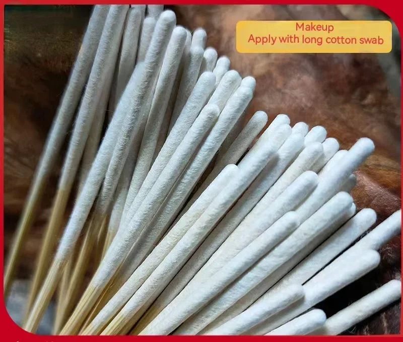 

Disposable long cotton swab Ultra thin and thick makeup maintenance Liquid Repair Liquid Skin Toning Liquid cotton swab