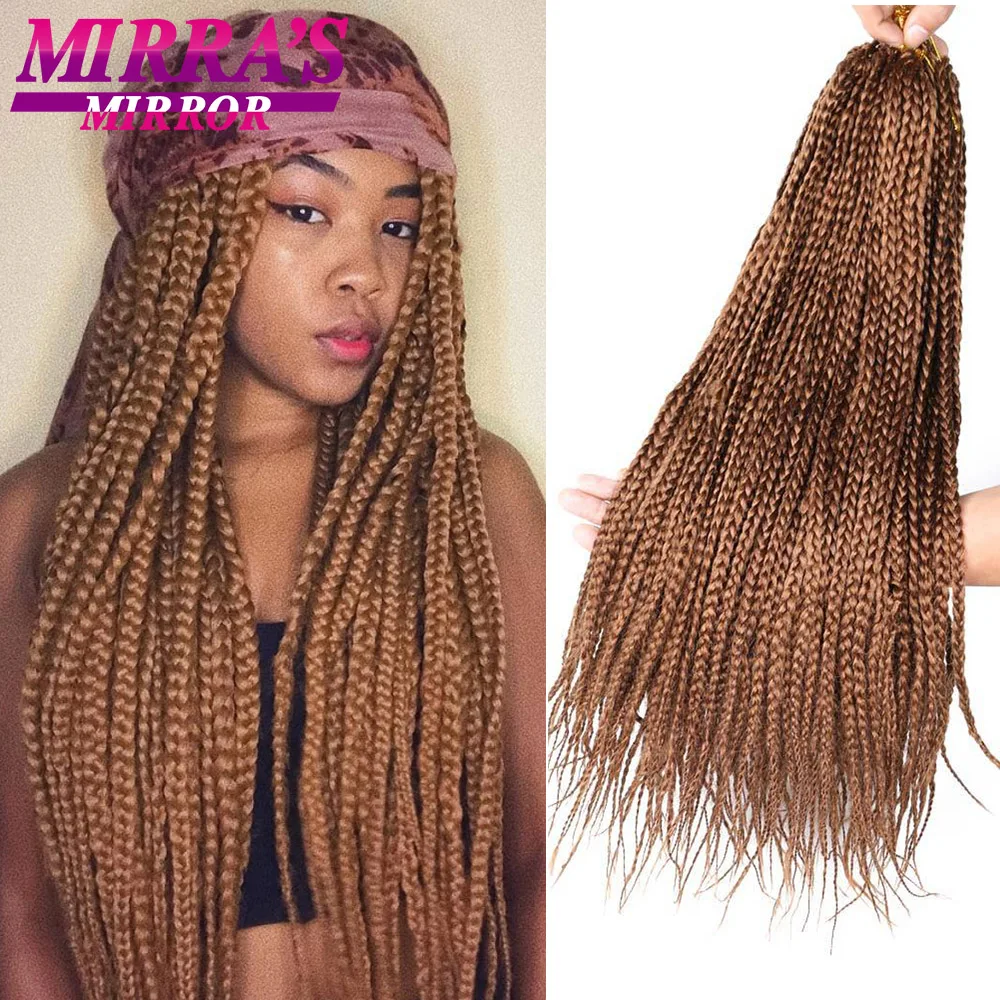 

Synthetic Crochet Box Braids 14/18 Inch 22strands/pack Ombre Braiding Hair Crochet Hair Box Braids Hair Extension for Women