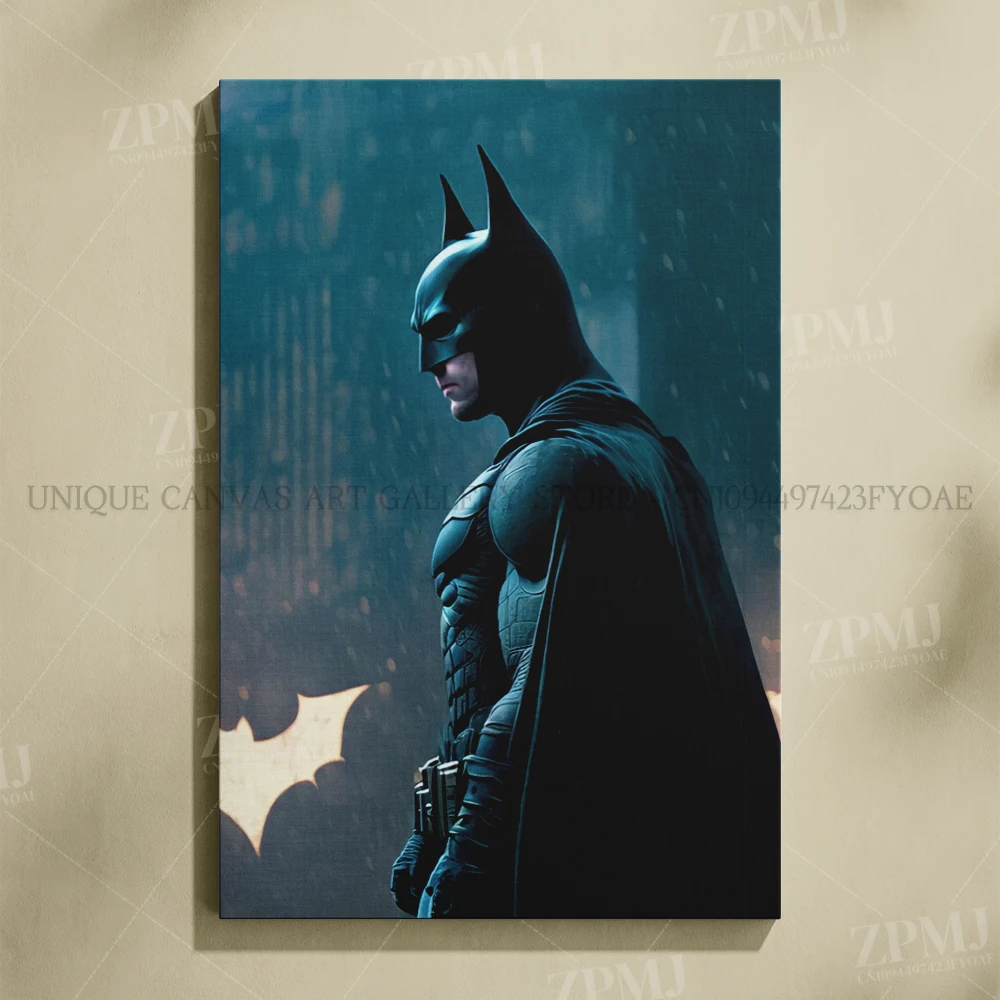 Justice League Superhero Batman Wall Art - Canvas Home Decor Poster Prints