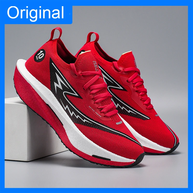 Men Sneakers Marathon Comfort Training Professional Running Shoes Anti Slip...