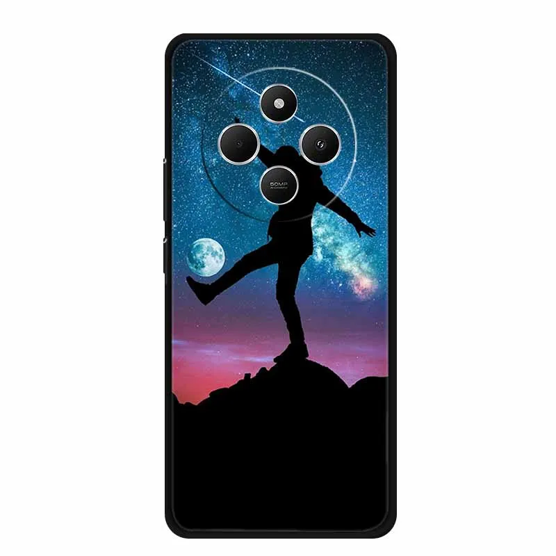 Sleek Black Silicone Shockproof Phone Case - Soft Protective Back Cover