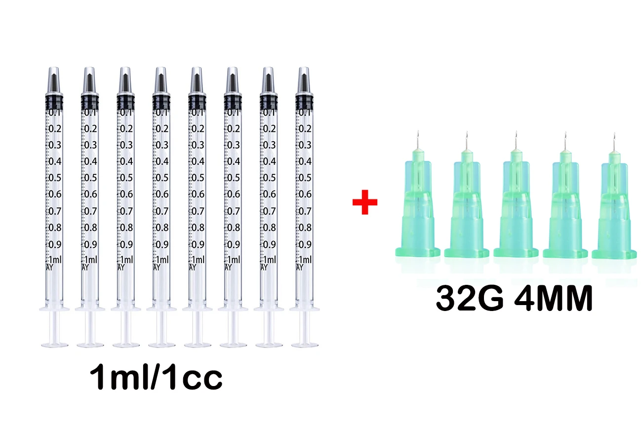 1ml-Syringes-32G-4MM-Injection-Needles-Drawing-Needles-Injection-Tool ...