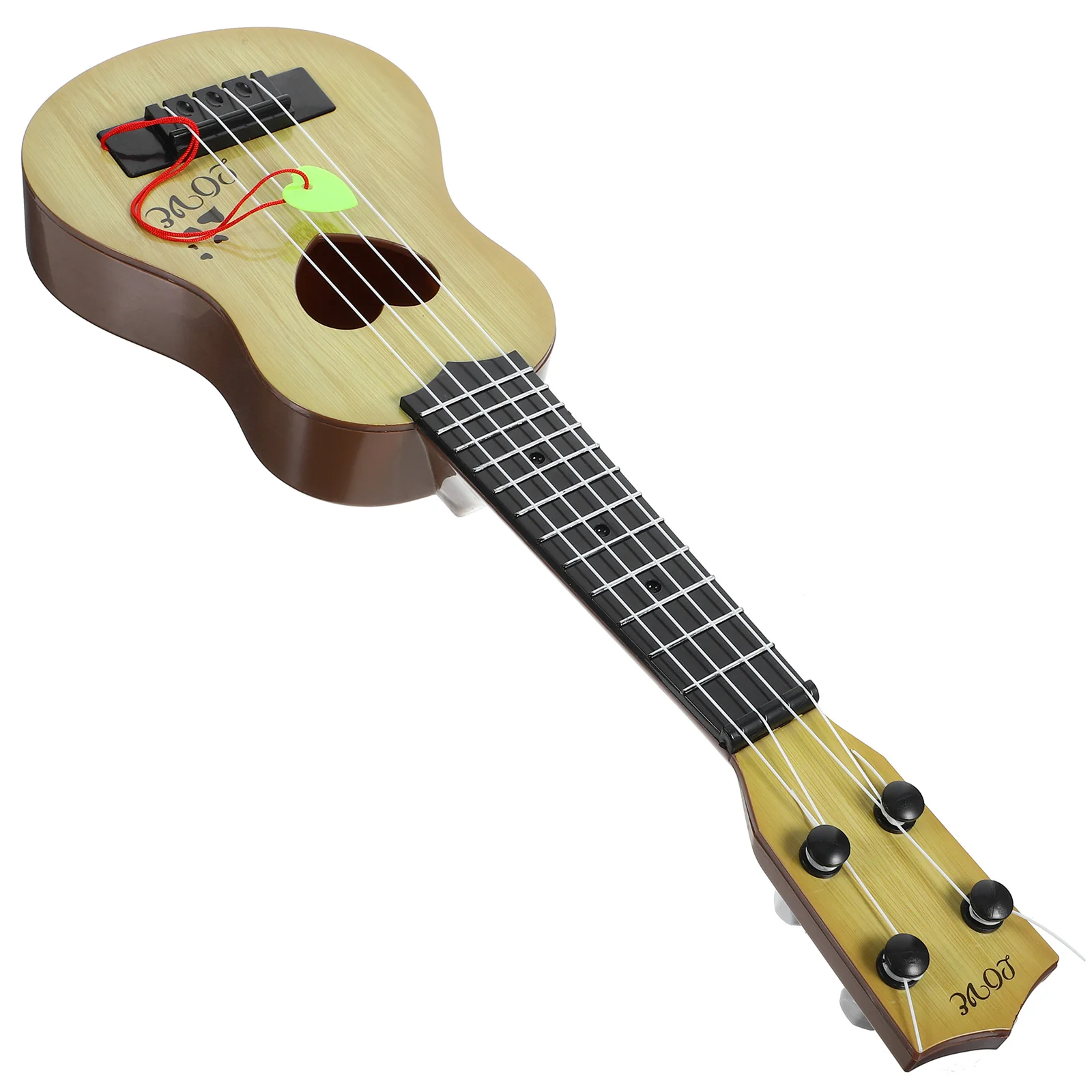 

Children Small Size Musical Instruments Imitated Ukulele Mini Guitar Playing Toy with Four Strings