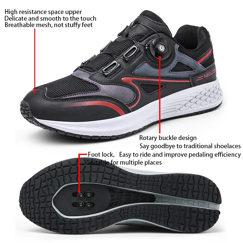 Mtb Cycling Shoes Men 2024 Flat Bottom Dirt Bike Race Mountain Footwear Bicycle Indoor Cleats Lock Cleat Trekking Cycling Sneake 2
