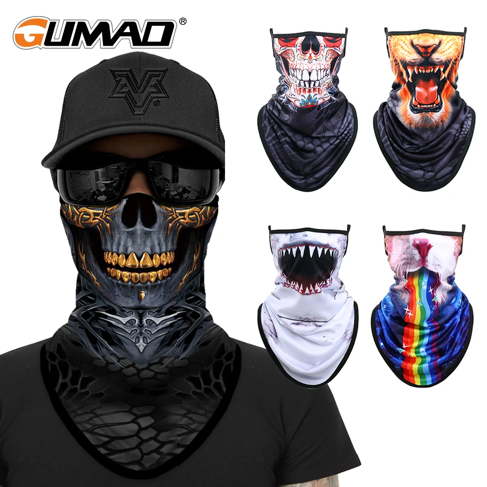 Skull Joker Motorbike Cycling Skiing Scarf Tube Mask Halloween Multi Way lot 